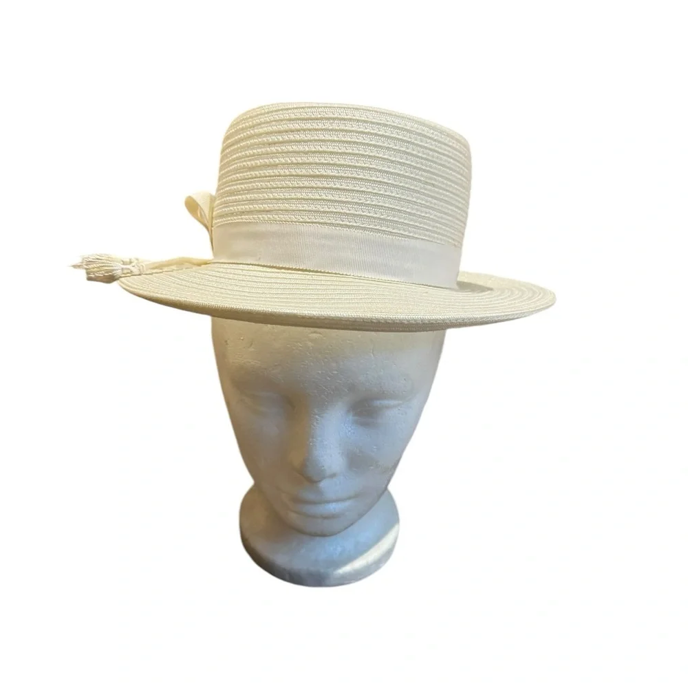 Vintage Dorene‎ Straw Hat - Picture 3 of 7